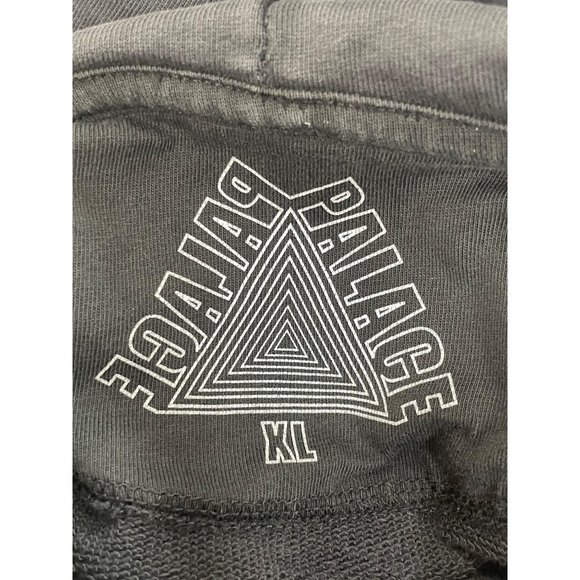 Palace Tri-Camo Black Sweatshirt Men’s XL Hood Drawcord Kangaroo Pocket Graphic - Picture 9 of 14